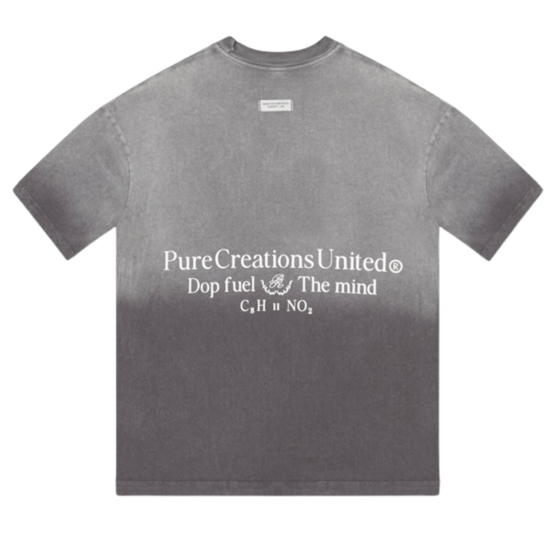 PURE DOPAMINE WASHED TEE - GREY