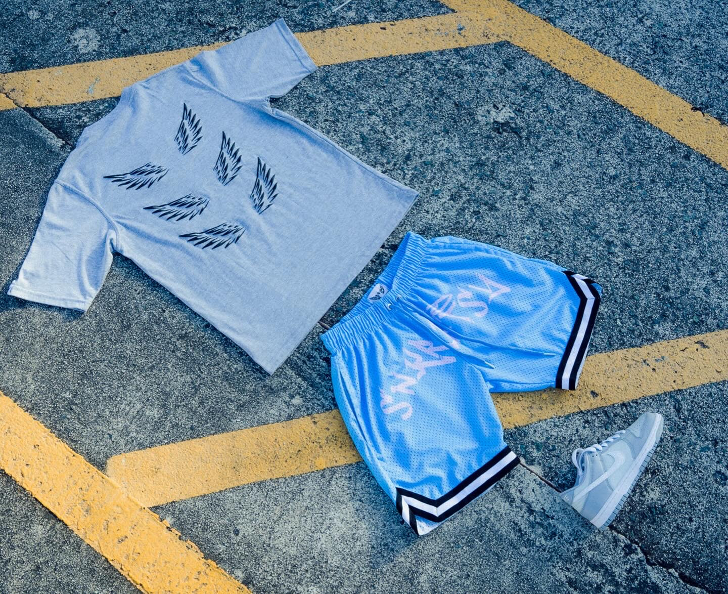 NEW BLESSINGS COLLECTION - CAROLINA BLUE SHORT