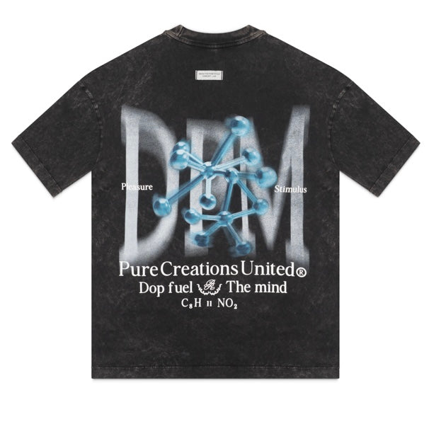 PURE DOPAMINE BLACK MOLECULE TEE - BLACK