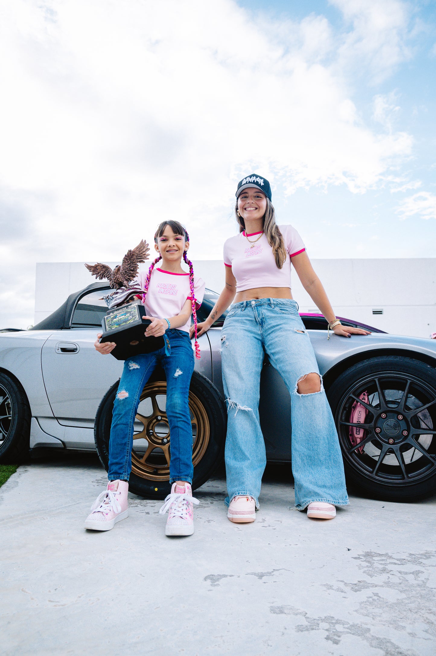 ‘RACE TO INSPIRE’ PINK BABY TEE