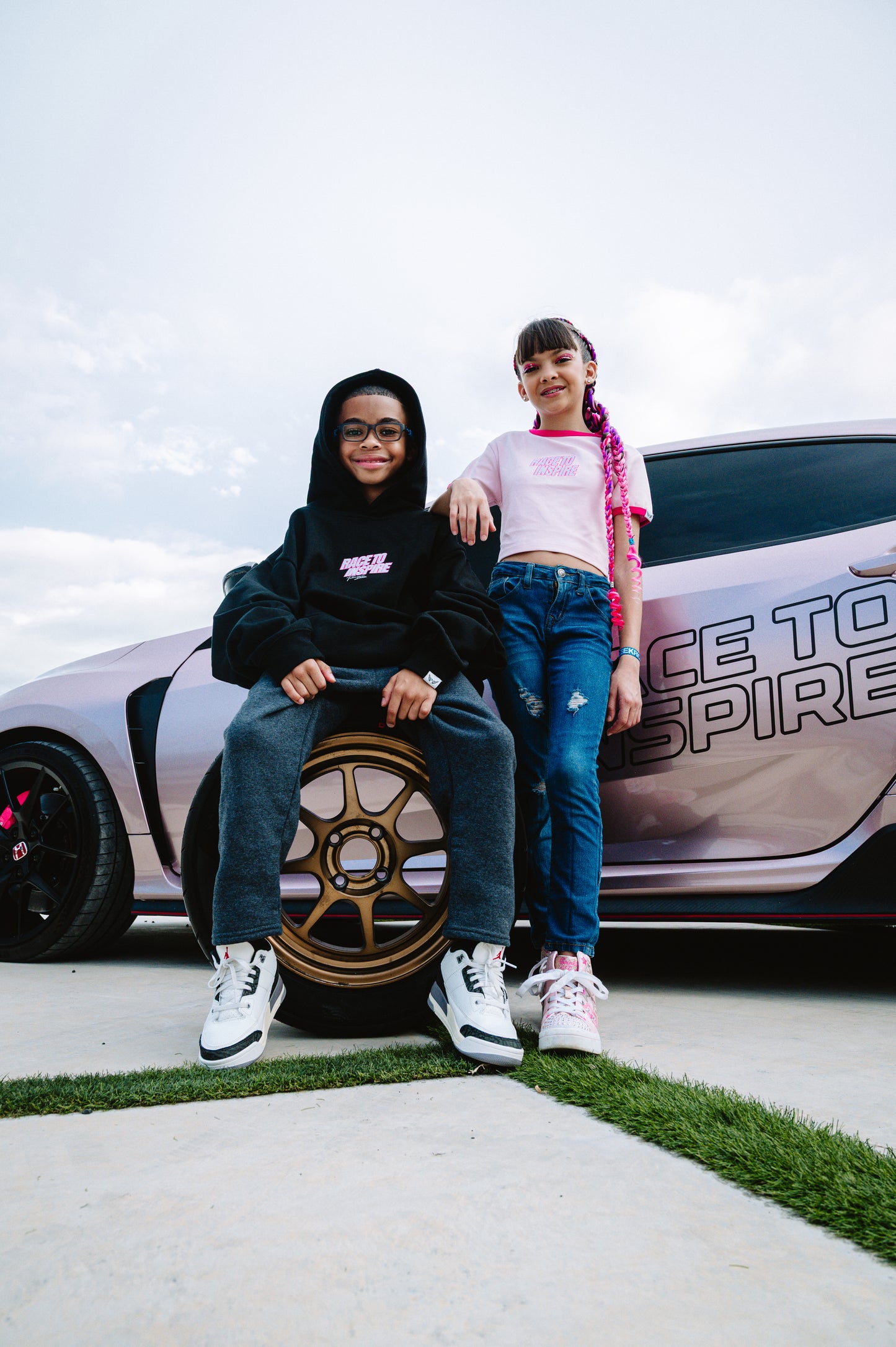 ‘RACE TO INSPIRE’ PINK BABY TEE