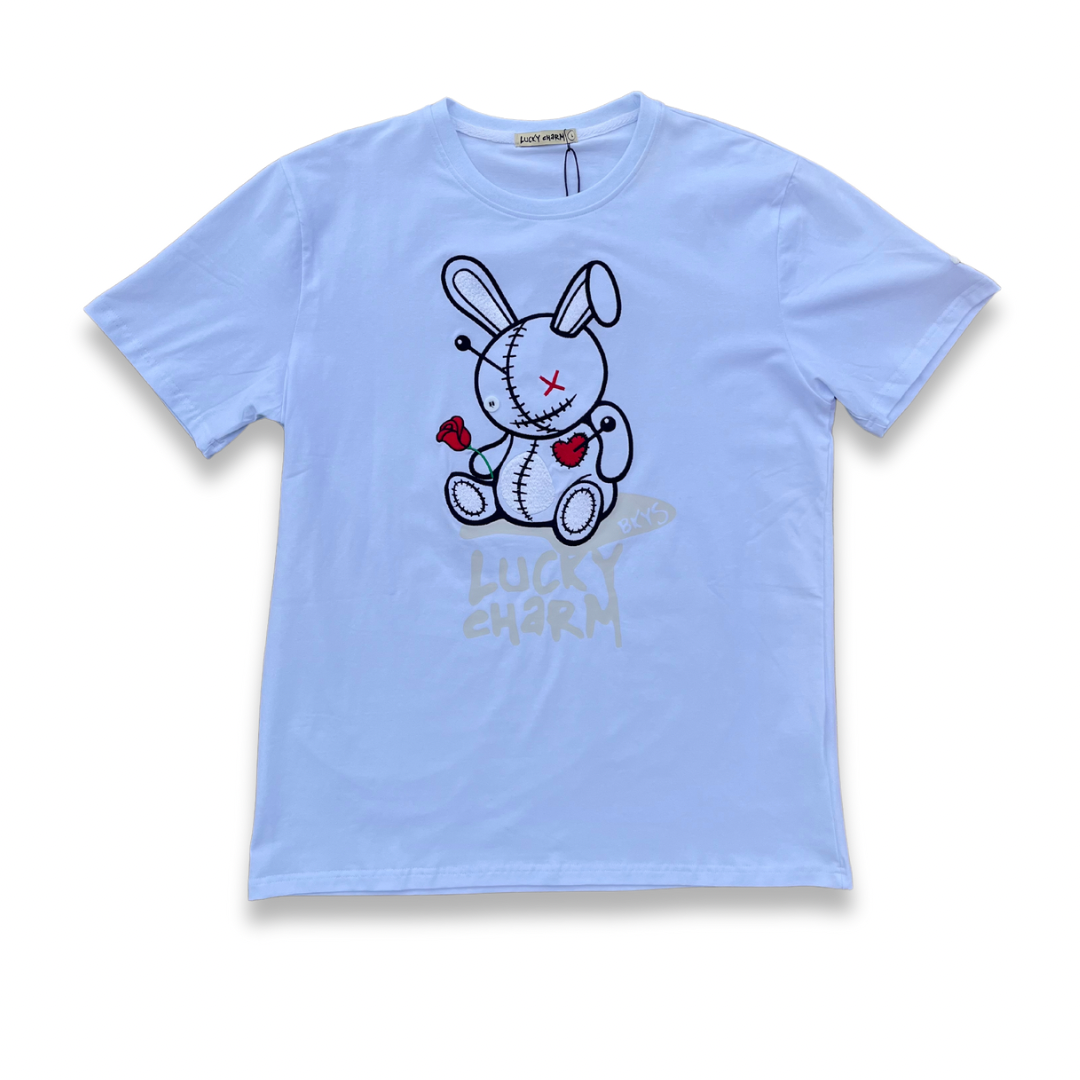 LUCKY CHARM BIG LOGO WHITE TEE