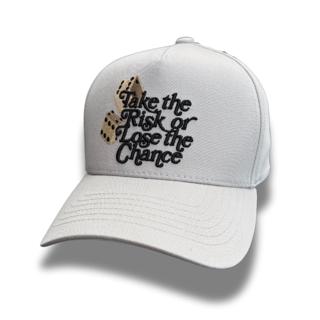 TAKE THE RISK SNAPBACK - LT.GREY
