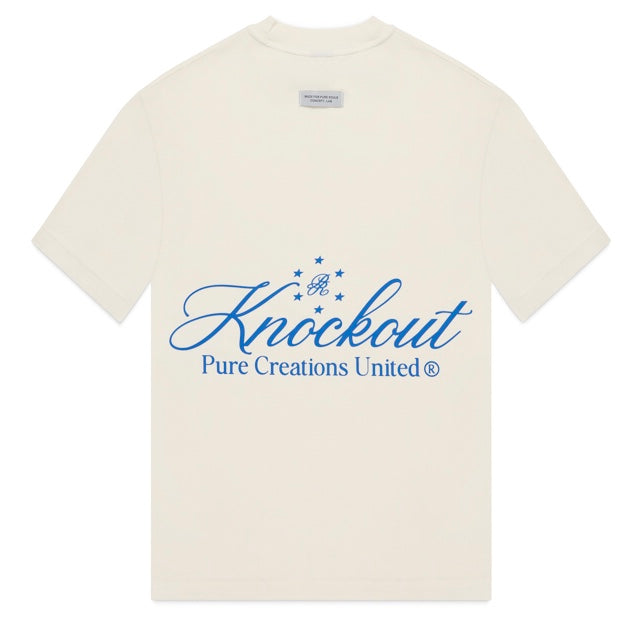 PURE K.O. TEE - OFF WHT/BLUE