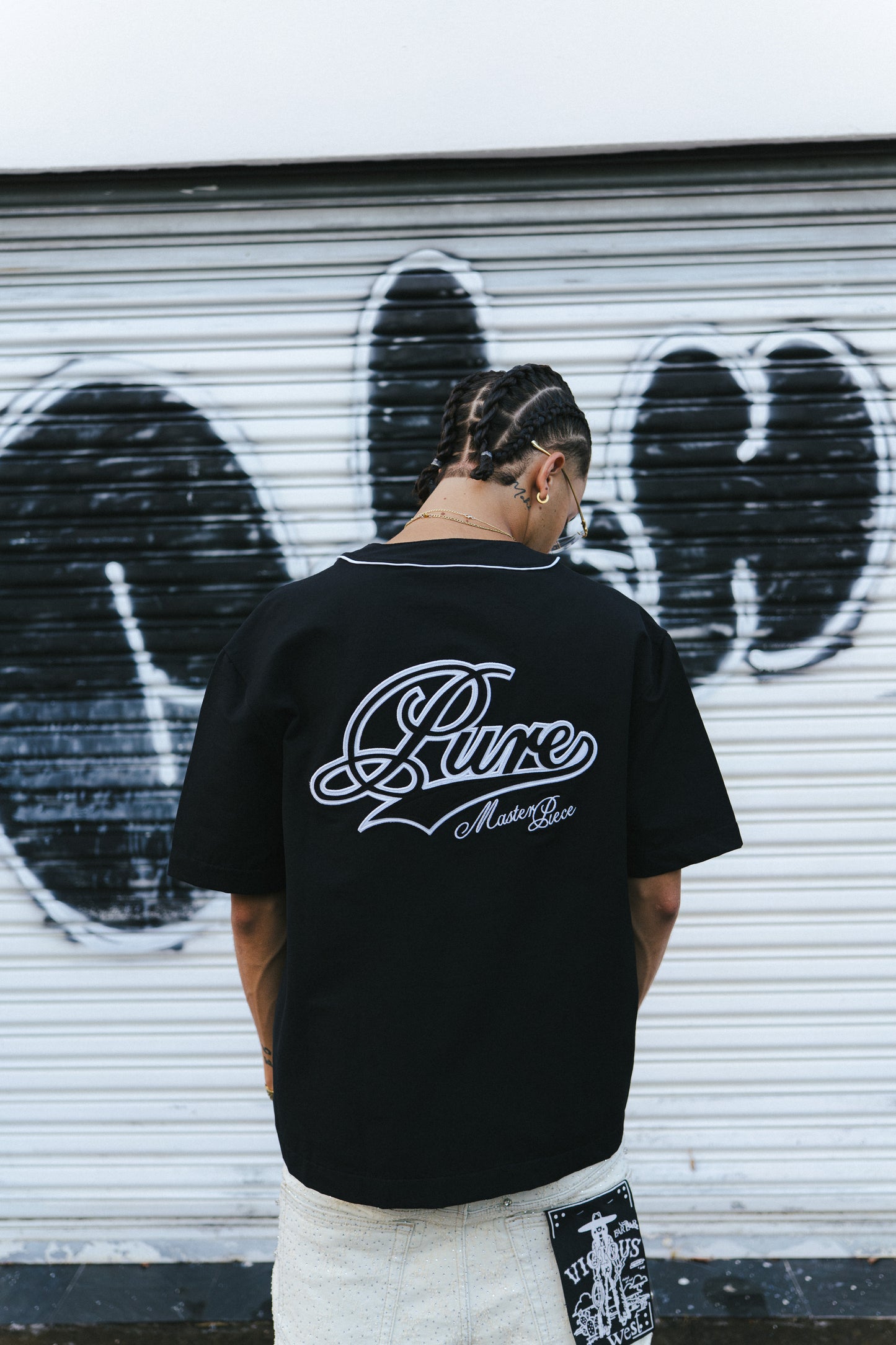 PURE DOPAMINE BASEBALL JERSEY - BLACK