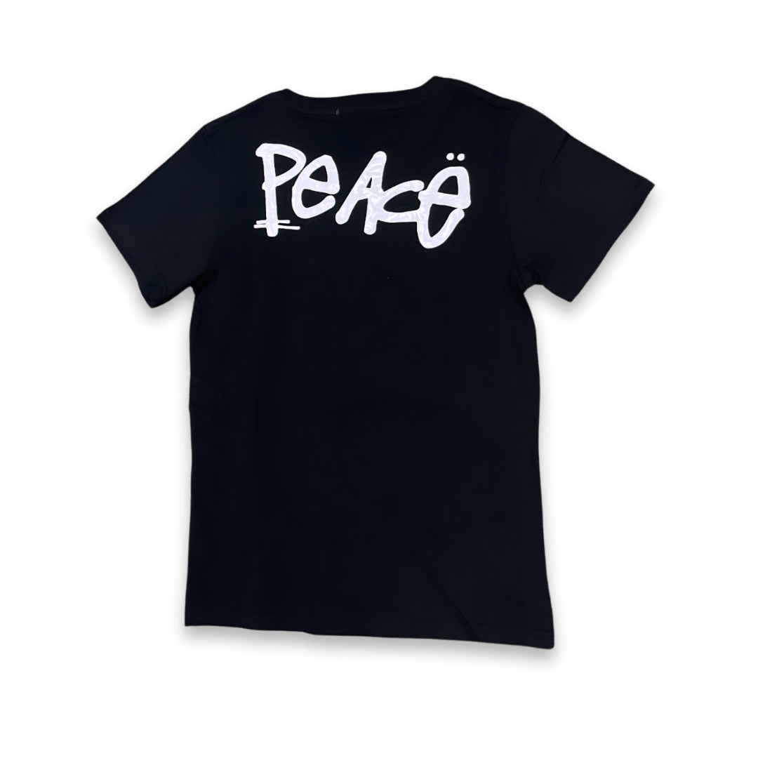 BKYS LUCKY CHARM “PEACE” BOYS TEE - BLACK
