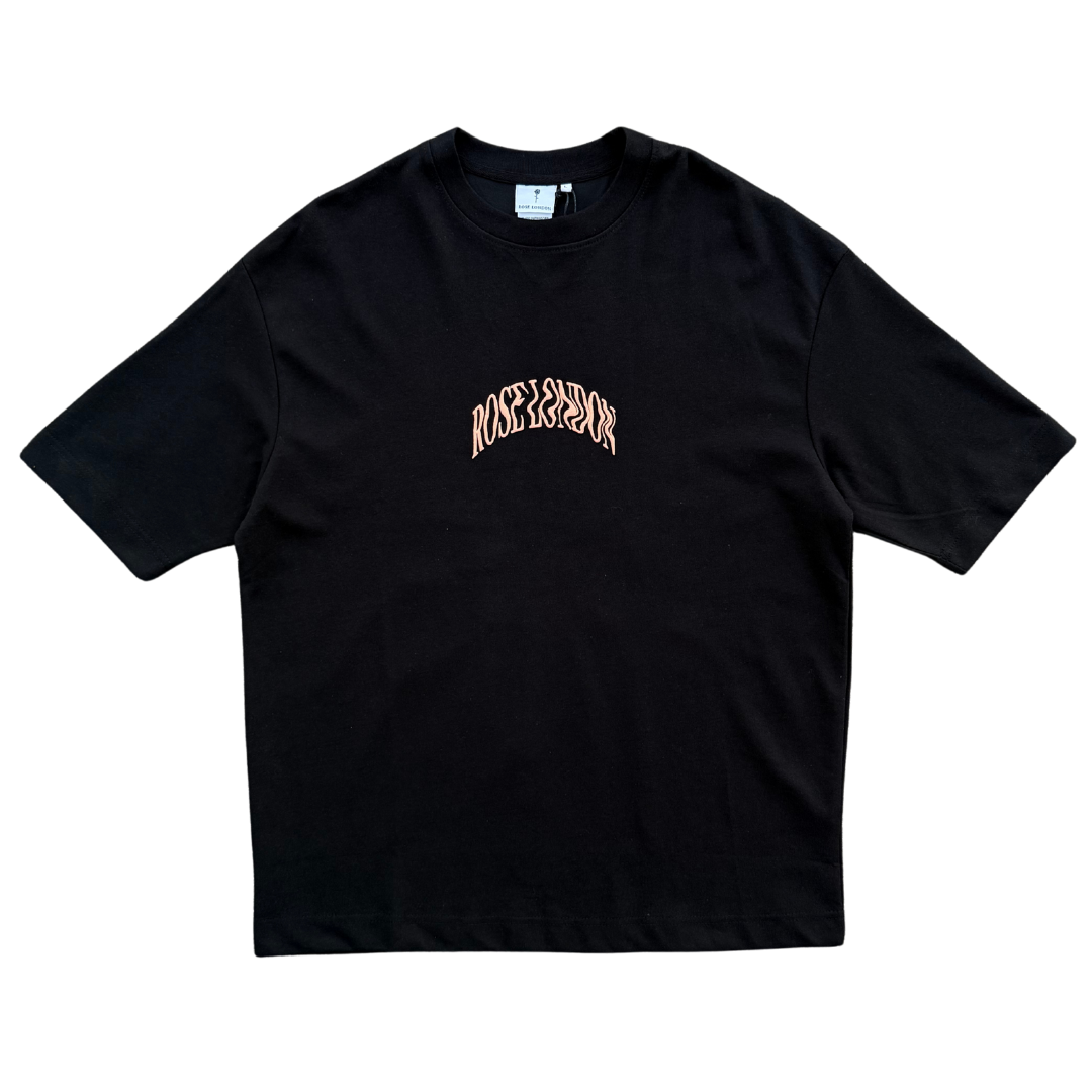 ROSE LNDN PORSCHE CLUB TEE - BLACK