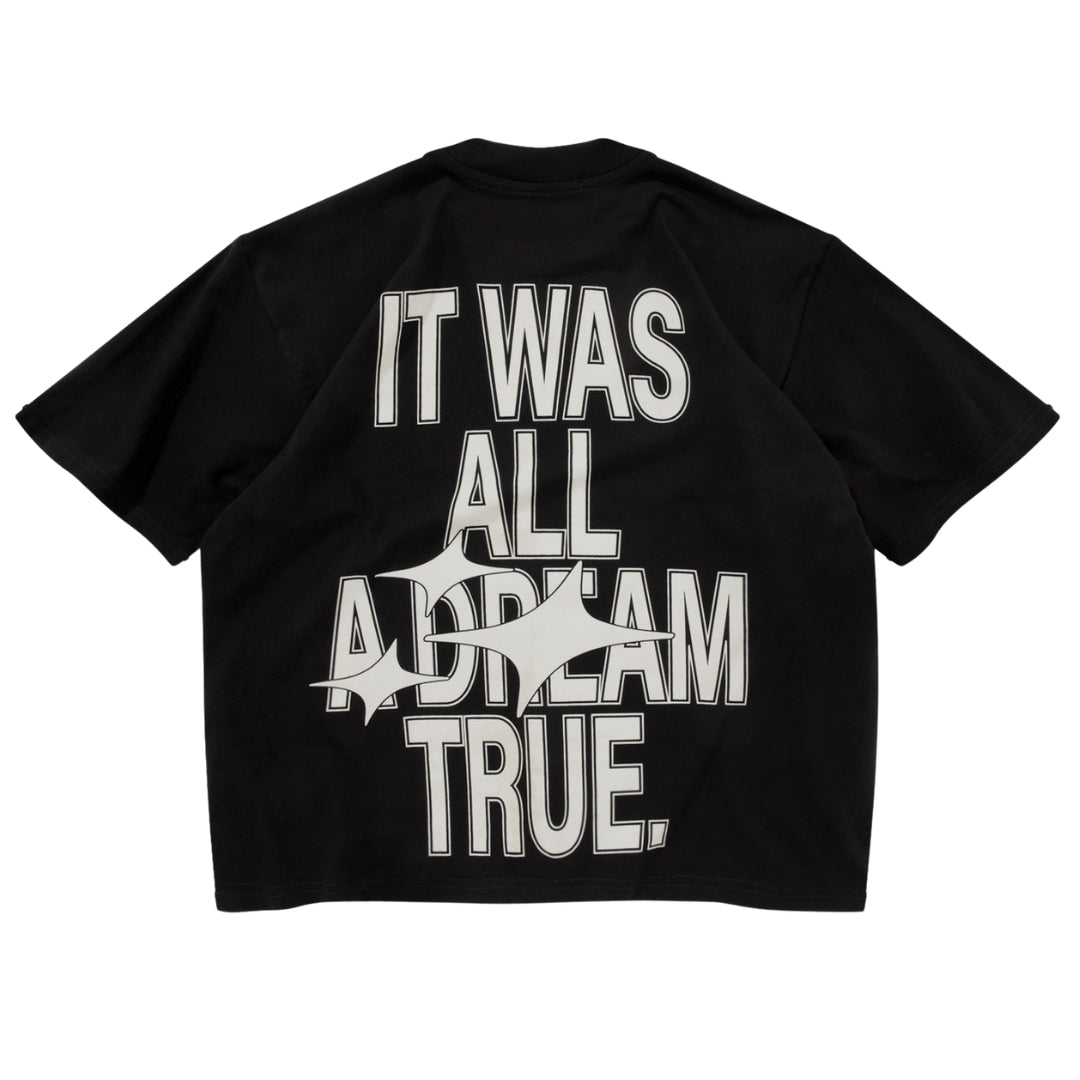 TRUE DREAM BOXY TEE - BLACK
