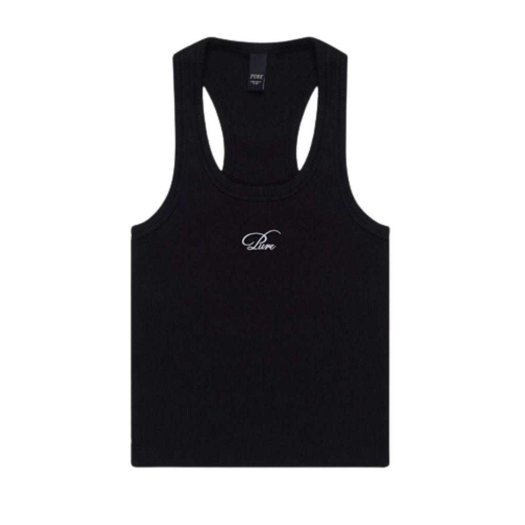 WOMEN’S PURE RACERBACK TANK TOP - BLACK