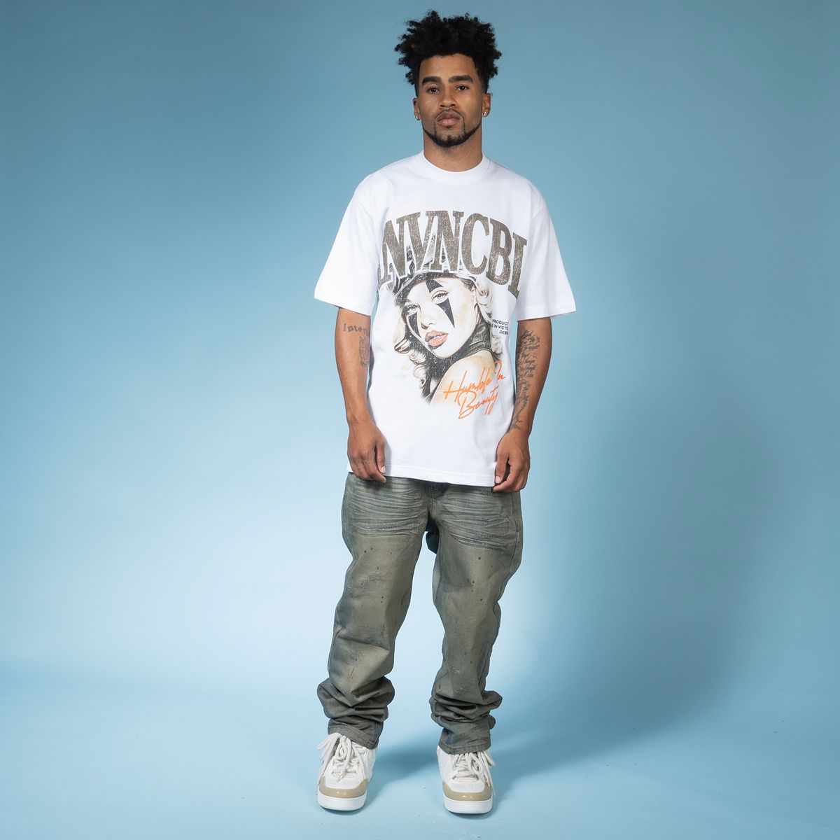 INVNCBL HUMBLE IN BEUTY - WHITE TEE