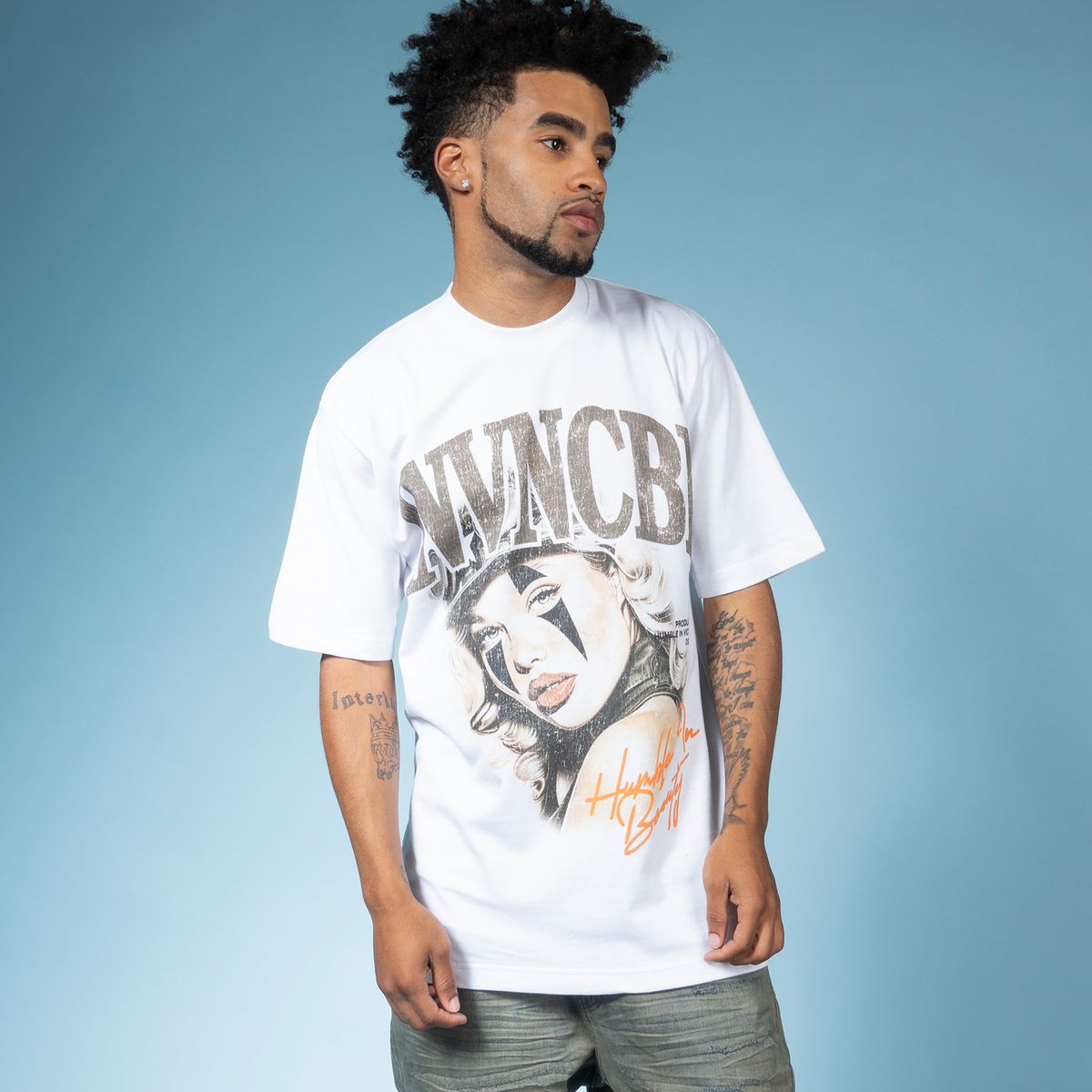INVNCBL HUMBLE IN BEUTY - WHITE TEE