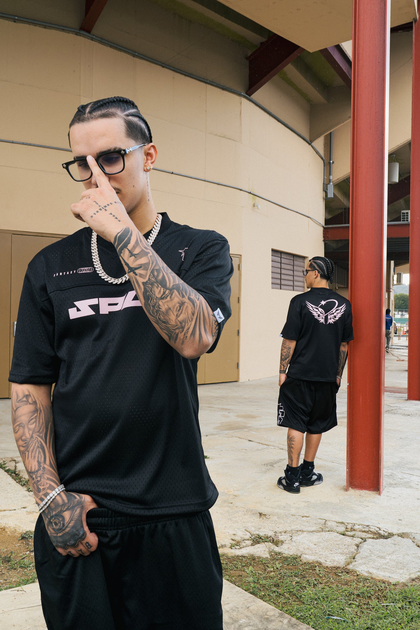 FANTASY SUPPLY MESH JERSEY - BLACK / PINK