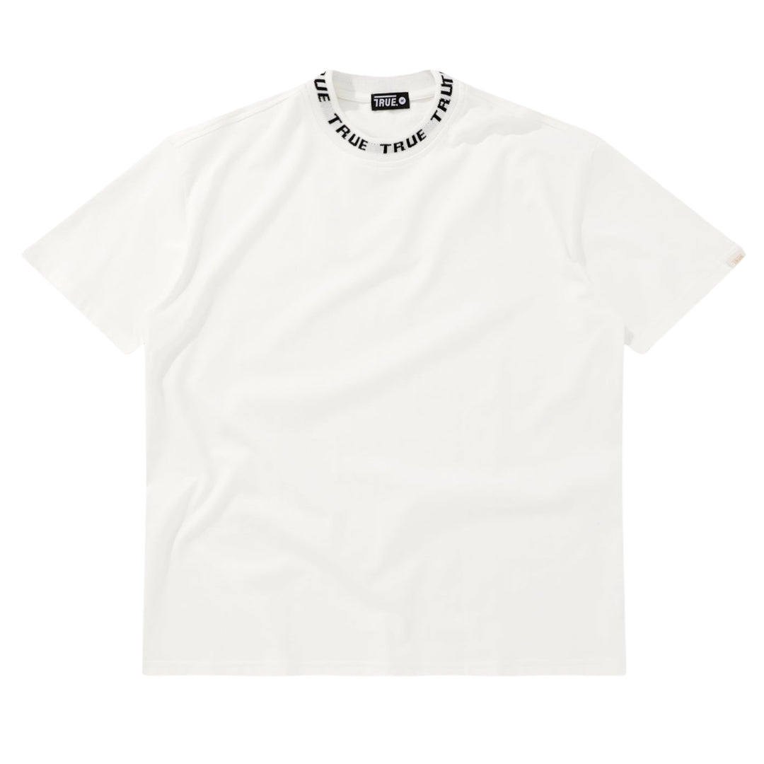 TRUE KNIT COLLAR TEE - IVORY