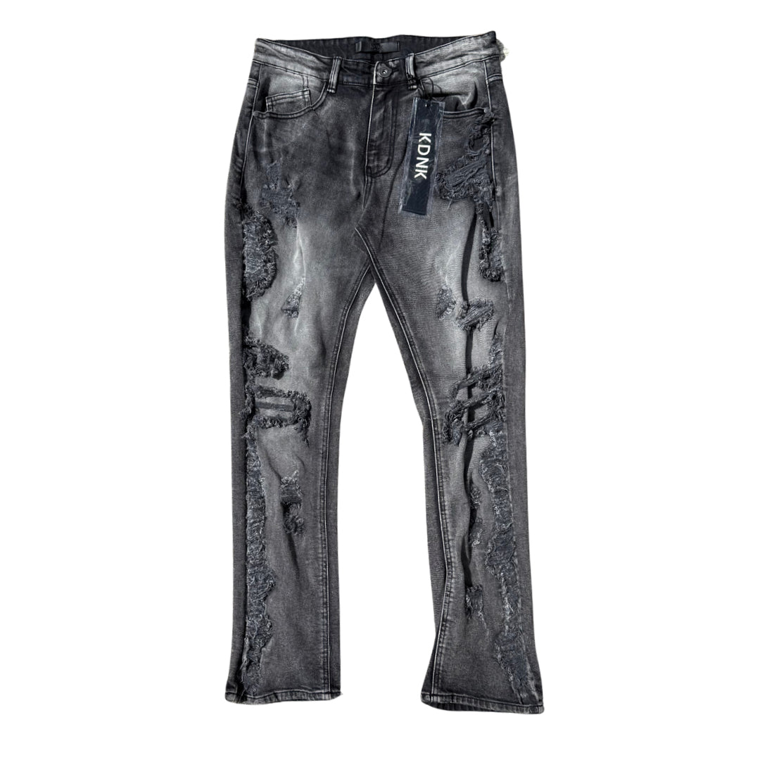 KDNK MULTI PATCH JEANS - GREY