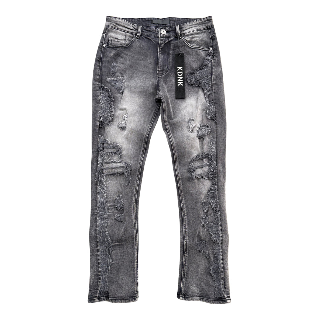 KDNK MULTI PATCH JEANS - GREY