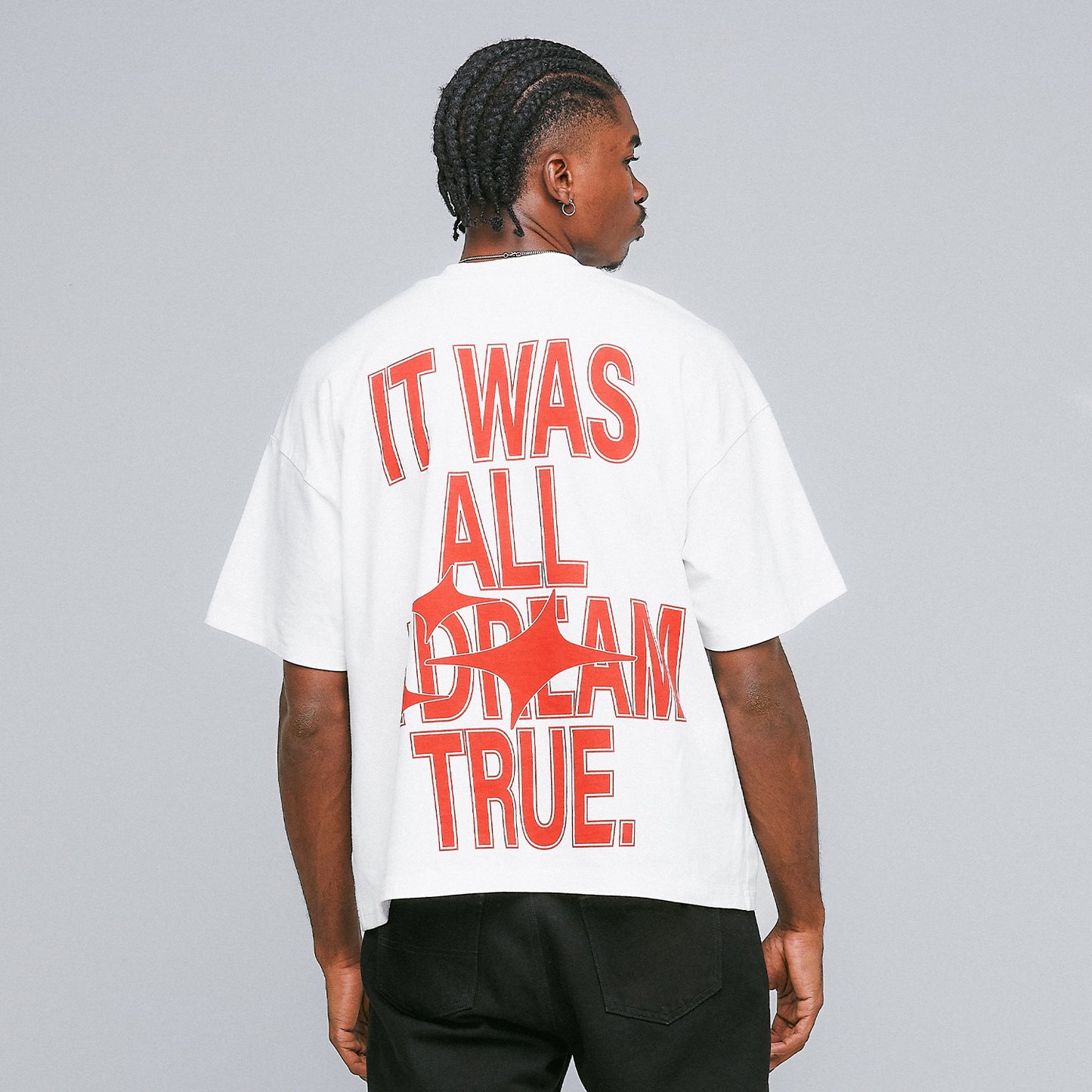 TRUE DREAM BOXY TEE - IVORY