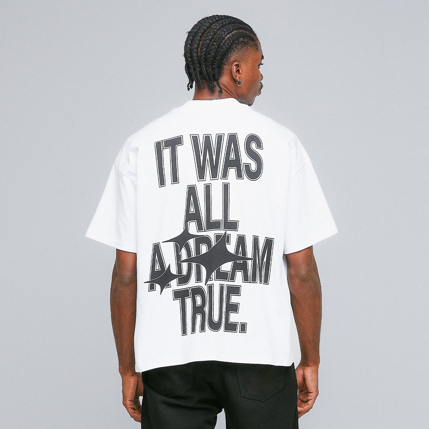 TRUE DREAM BOXY TEE - WHITE
