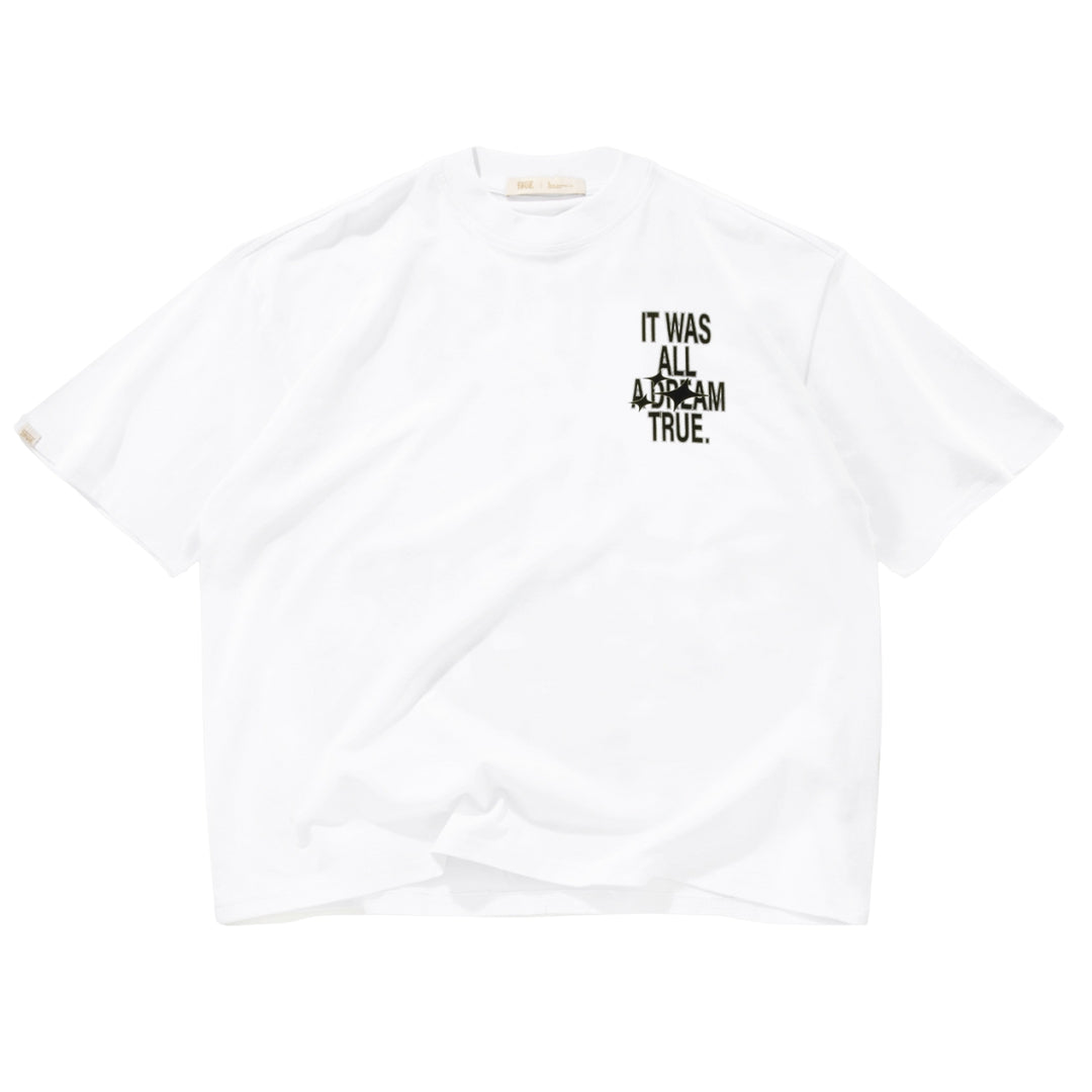 TRUE DREAM BOXY TEE - WHITE