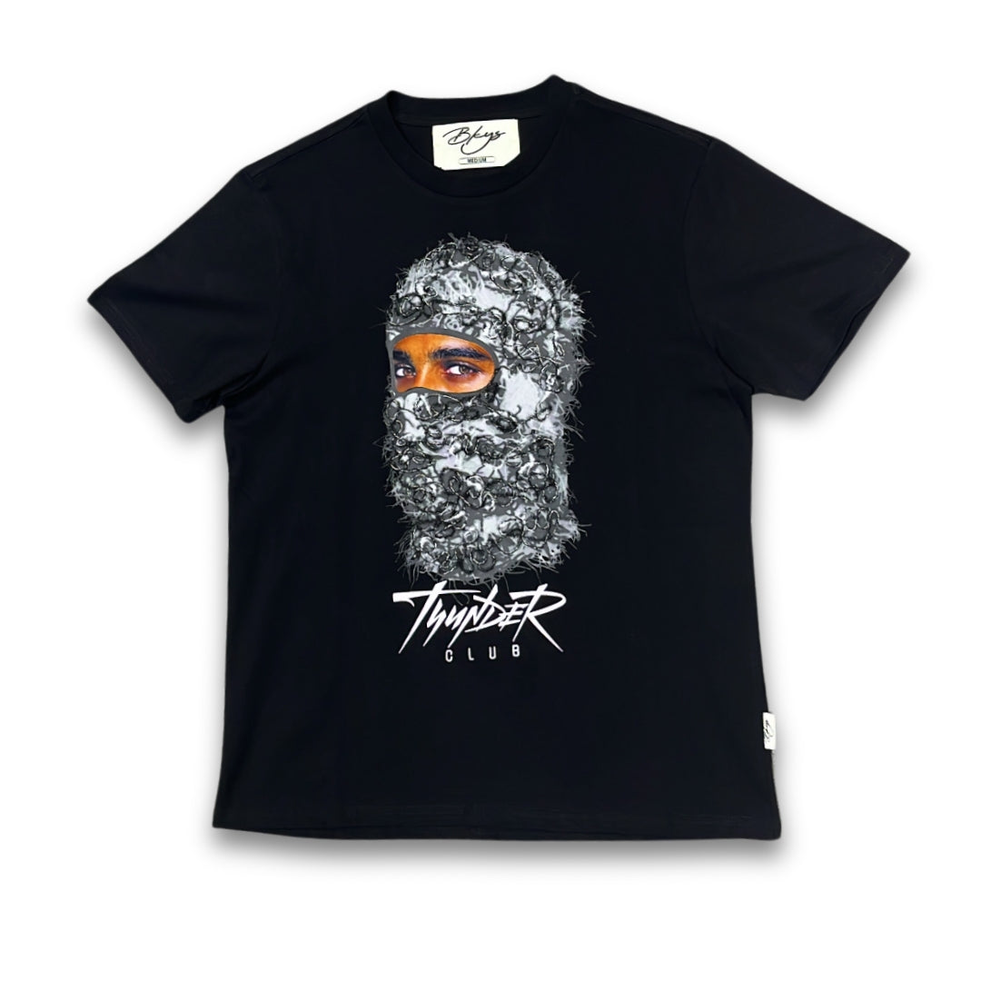 THUNDER CLUB - BLACK OVERSIZED TEE