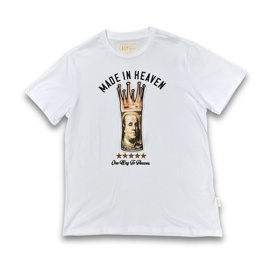 "MADE IN HEAVEN" OVERSIZED TEE WHITE