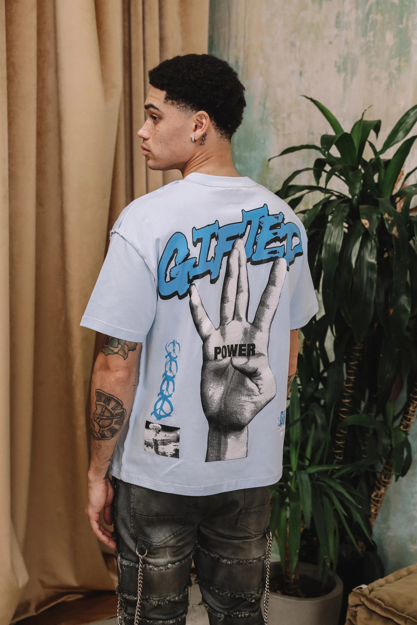 GFTD LA - POWER BLUE TEE