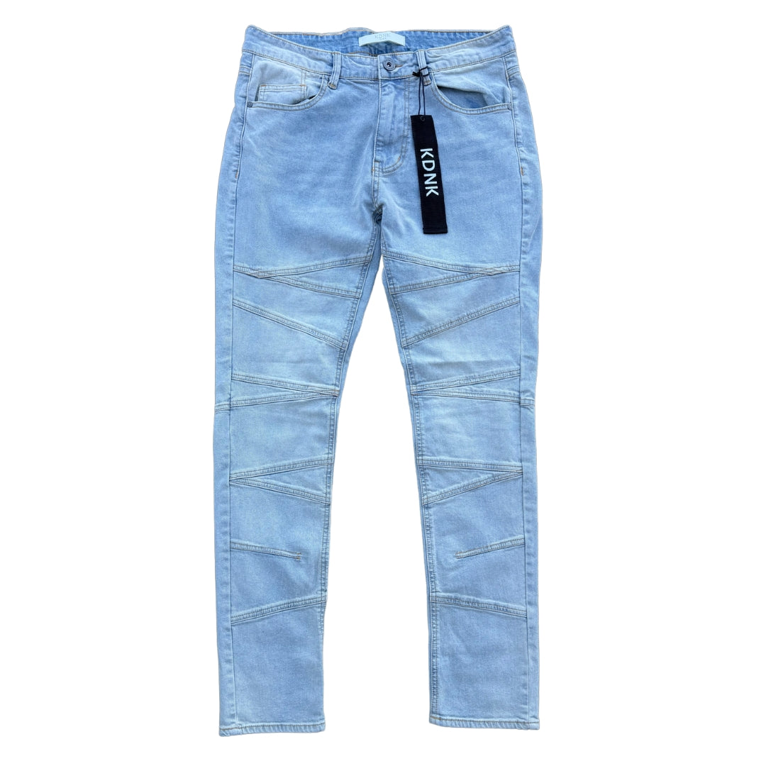 KDNK CUT & SEW DENIM - LT. BLUE