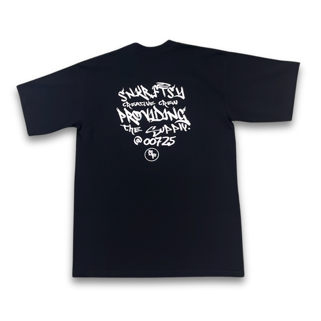 PROVIDING THE SUPPLY AT 00725 - BLACK TEE