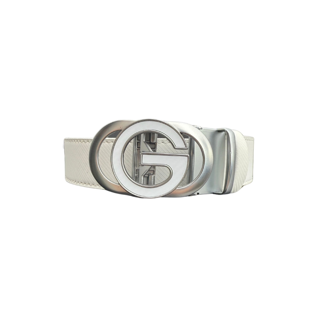 DIOZA - WHITE SOLID LEATHER BELT