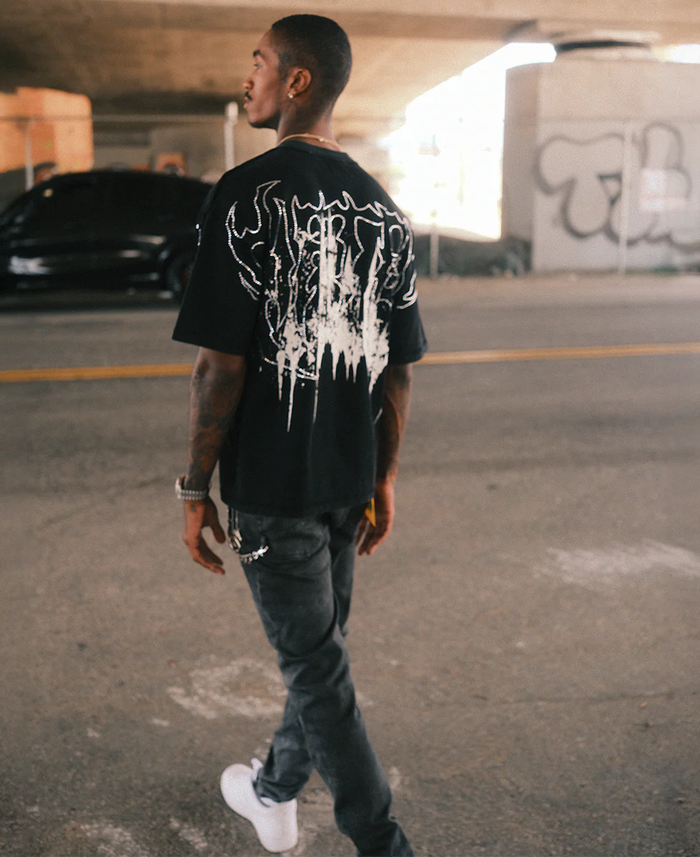 GFTD LA - ETERNAL FLAME BLACK TEE