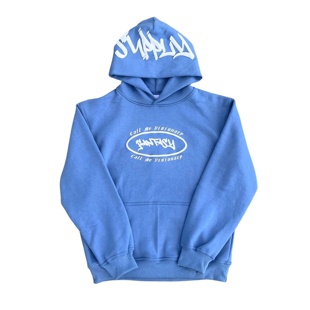 CALL ME VISIONARY - LIGHT BLUE HOODIE