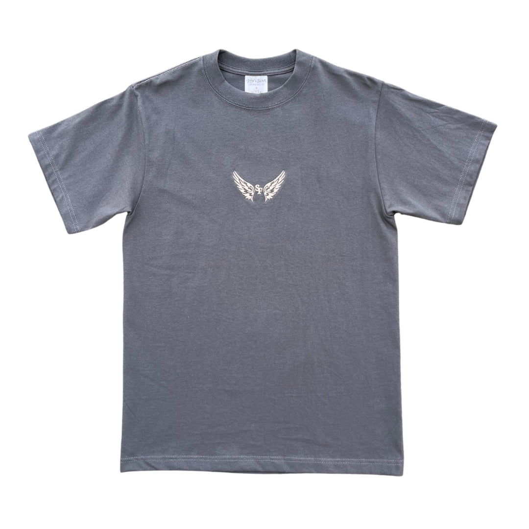 SF GREY/PEACH ESSENTIAL TEE