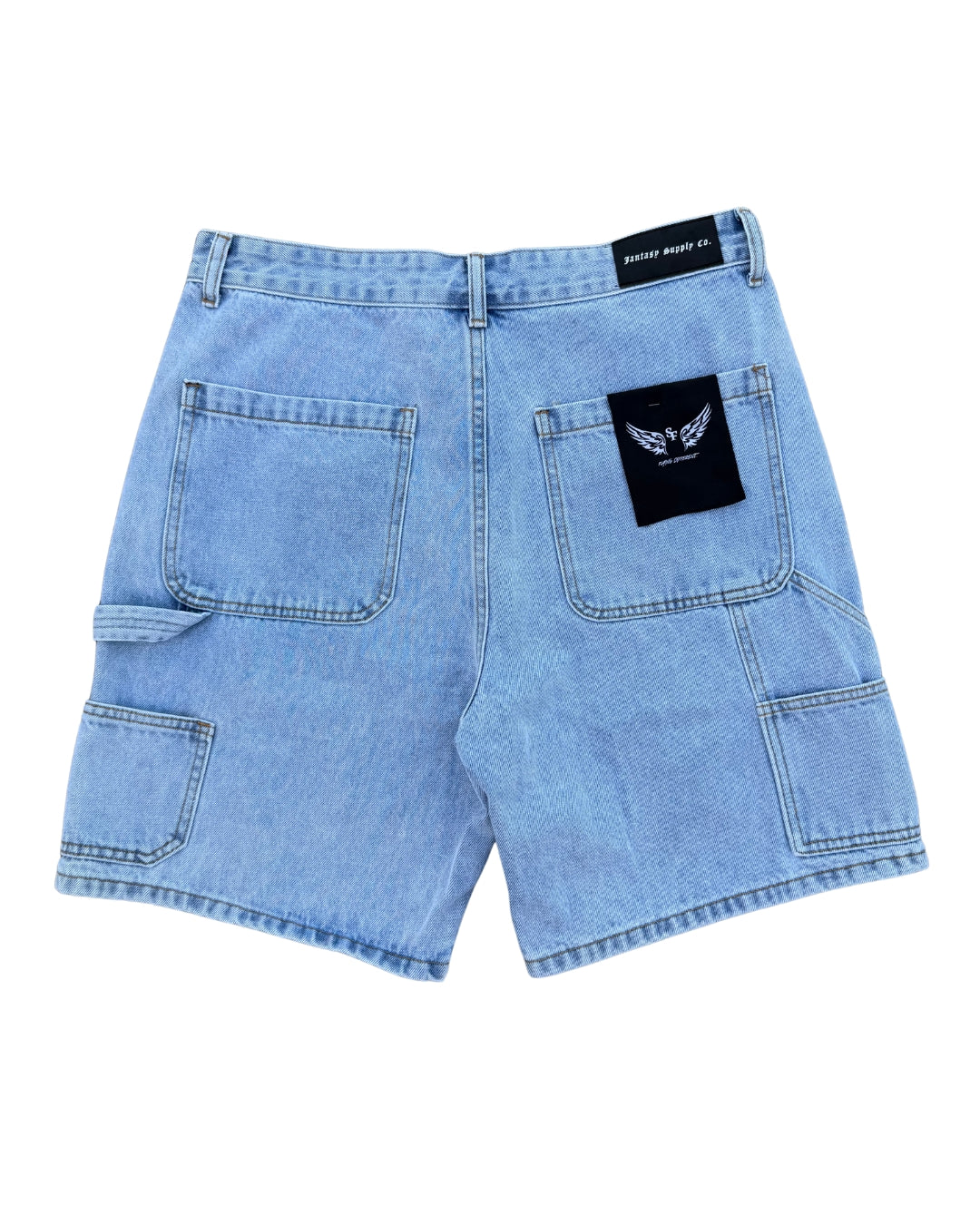 FANTASY SUPPLY JORTS - WASHED LIGHT BLUE