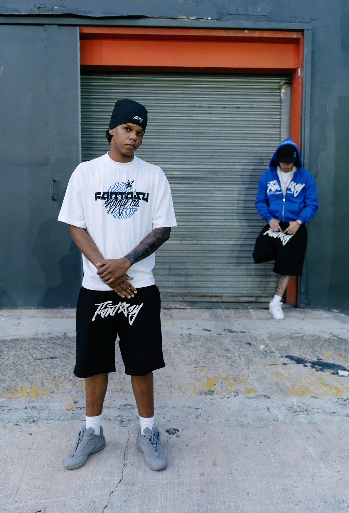 FANTASY SUPPLY FLEECE SHORTS - BLACK