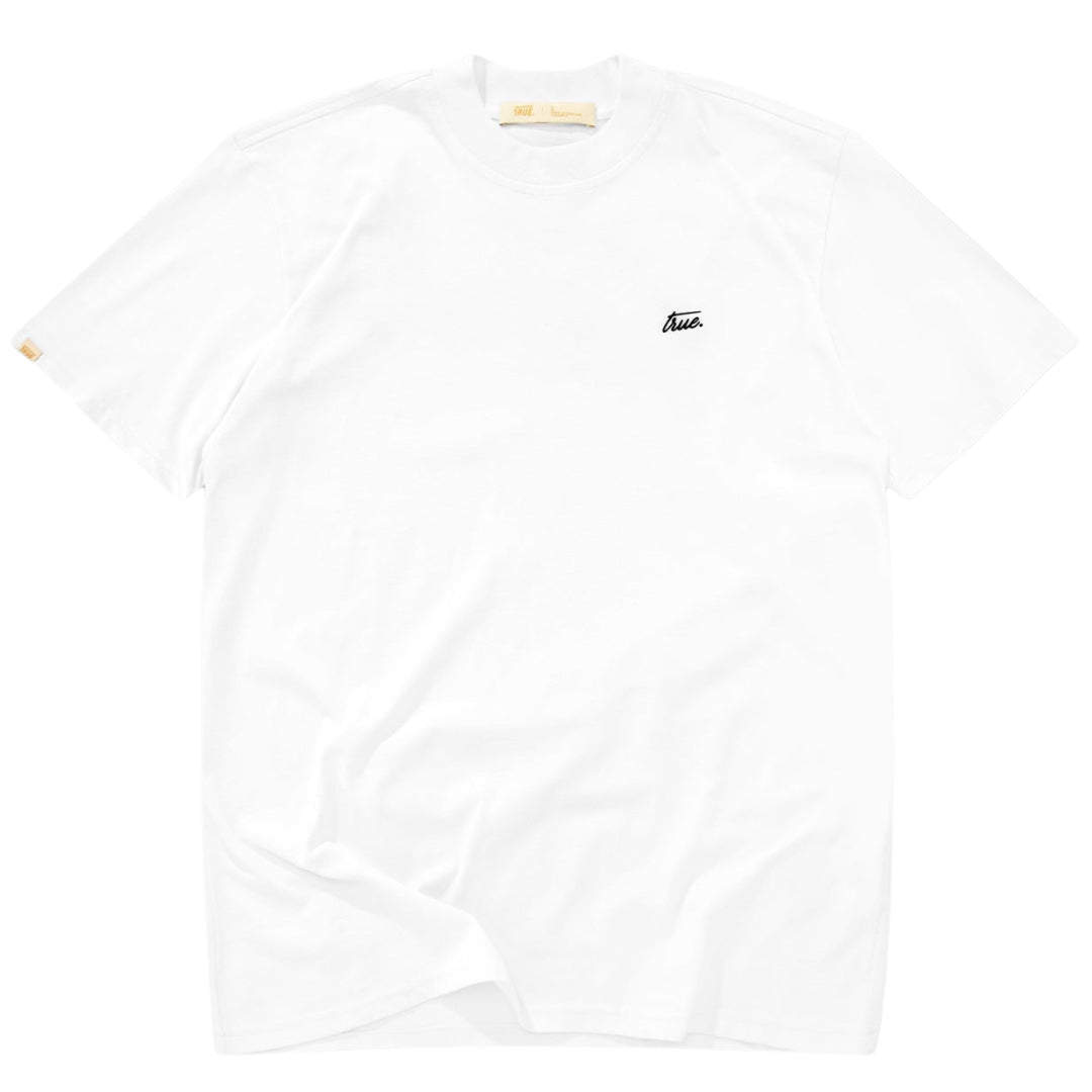TRUE CURSIVE LOGO TEE - WHITE