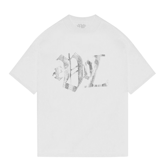 EVOL RHINESTONE TEE - WHITE