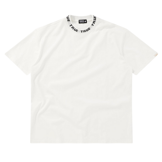 TRUE KNIT COLLAR TEE - IVORY