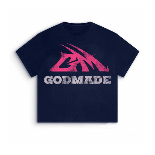 GODMADE TEE - NAVY BLUE