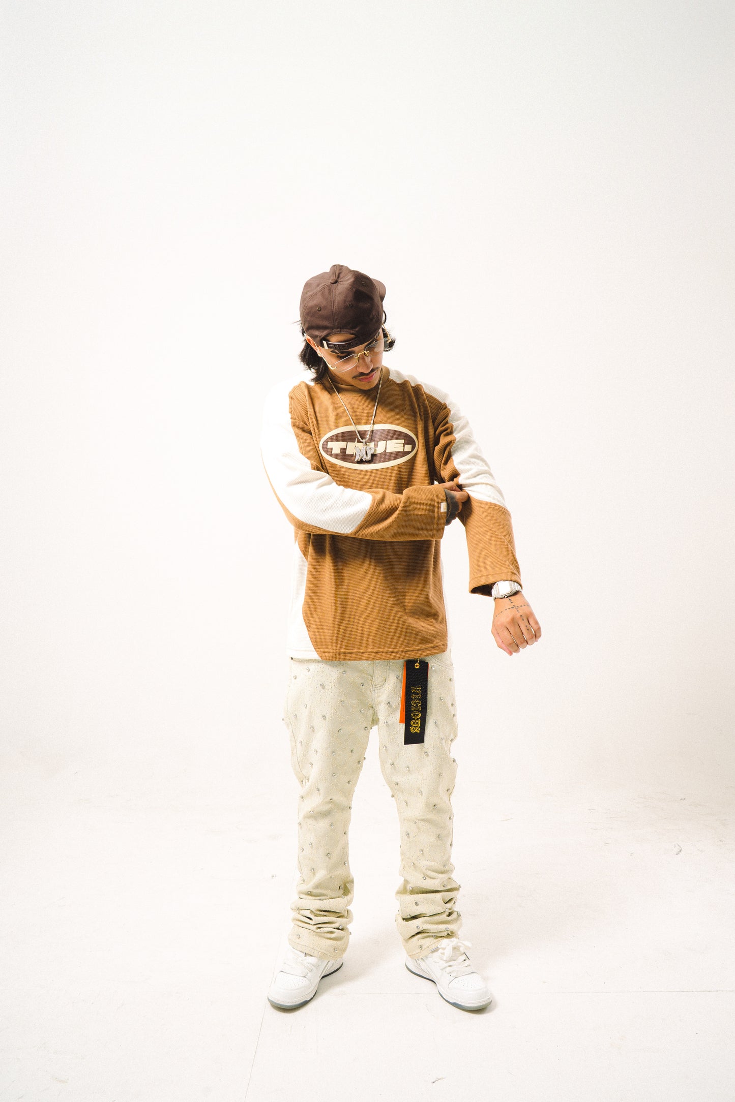 TRUE WAFFLE TEE - CAFÉ