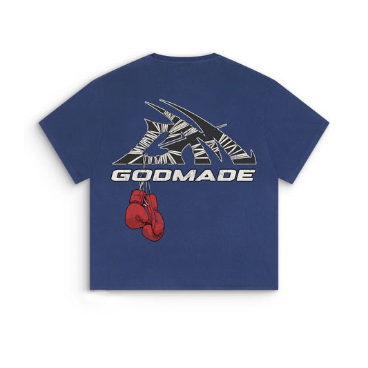 GODMADE WRAPPED TEE - BLUE