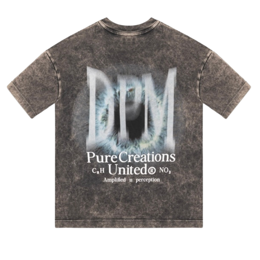 PURE DOPAMINE BLACK EYE TEE - GREY