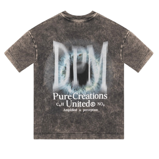 PURE DOPAMINE BLACK EYE TEE - GREY