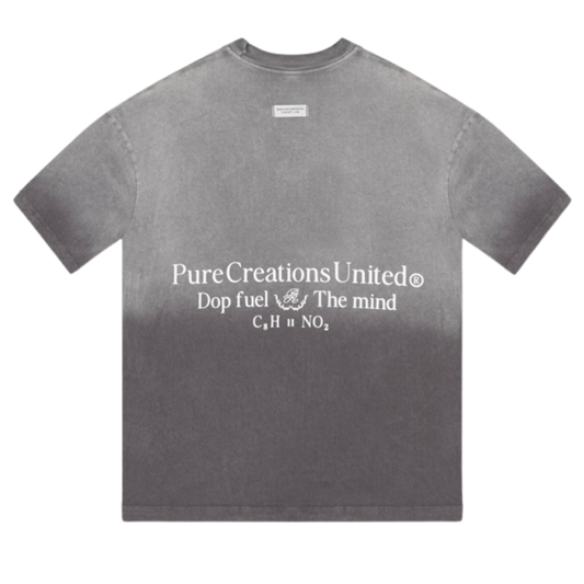 PURE DOPAMINE WASHED TEE - GREY