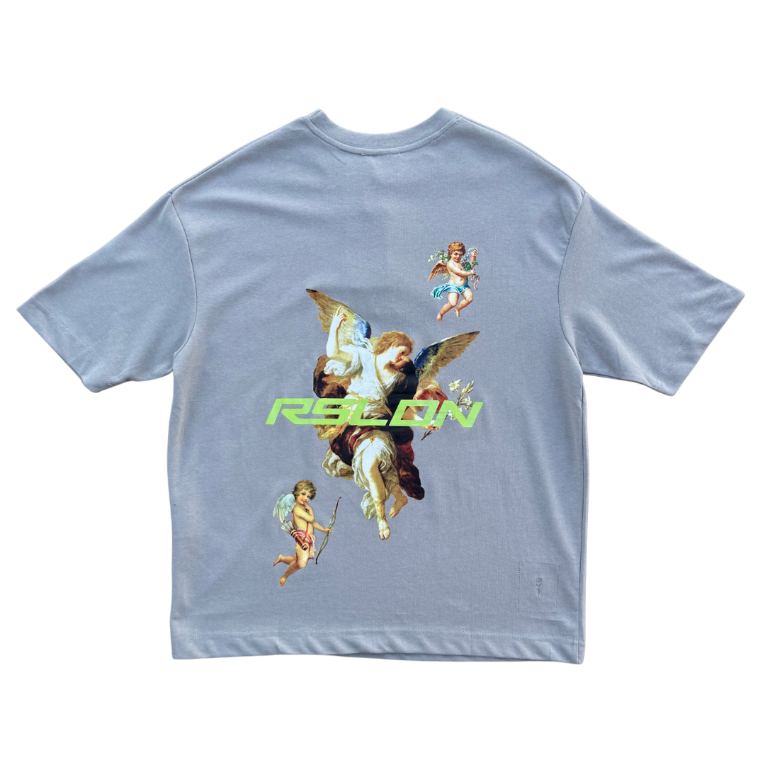 ROSE LNDN CHERUB V3 TEE - GREY