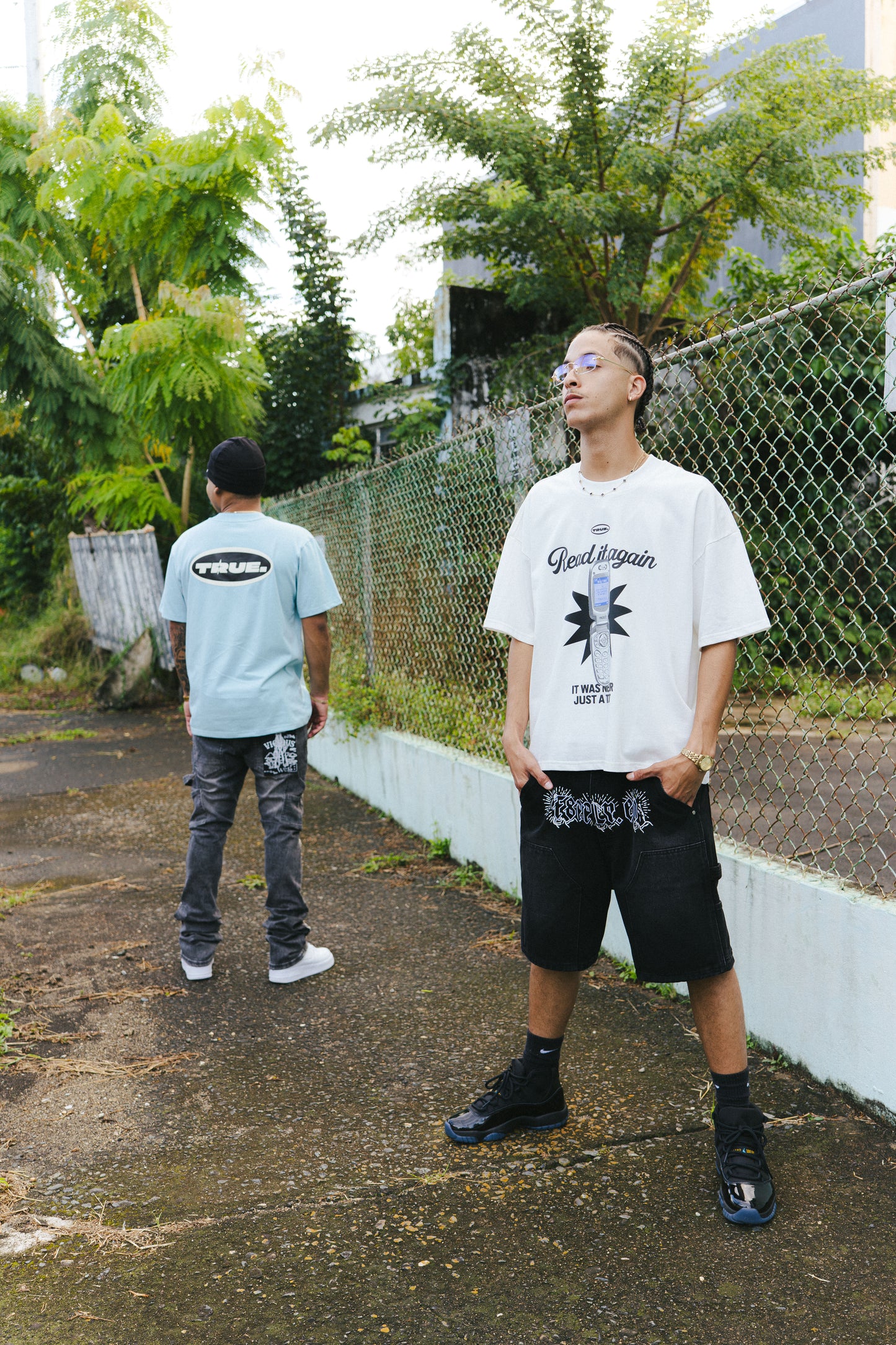 FANTASY SUPPLY JORTS - WASHED BLACK