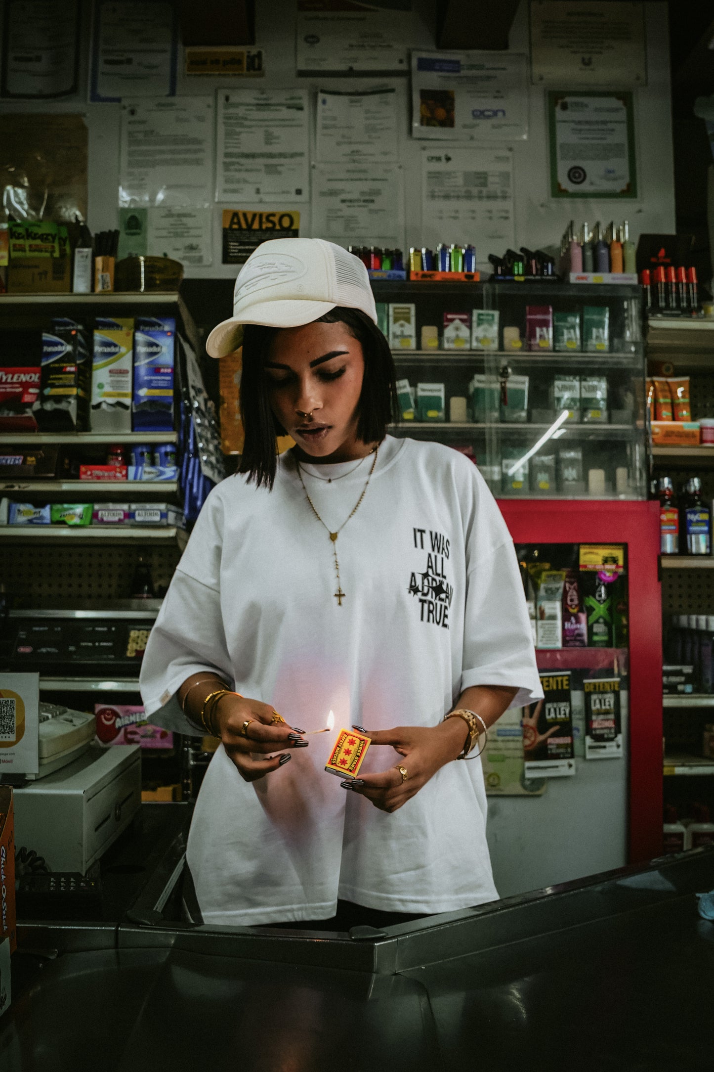 TRUE DREAM BOXY TEE - WHITE