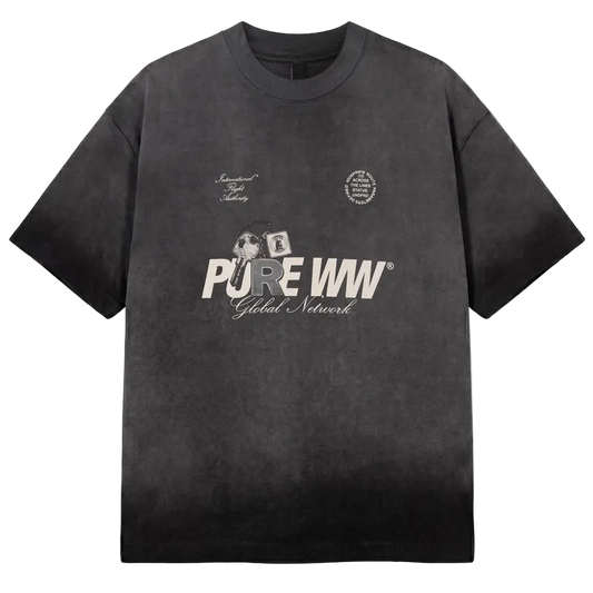 PURE ATL WASHED TEE - BLACK