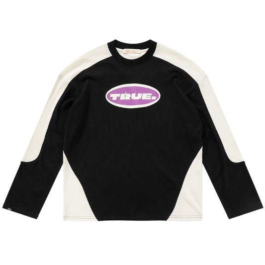 TRUE WAFFLE TEE - BLACK