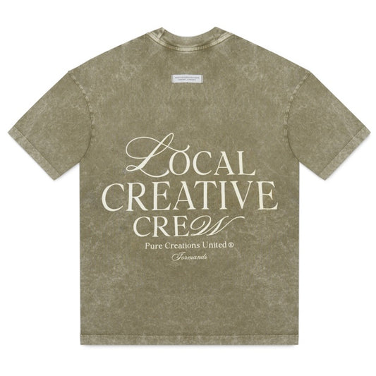 PURE LOCAL CREATIVE TEE - GREEN/WHT