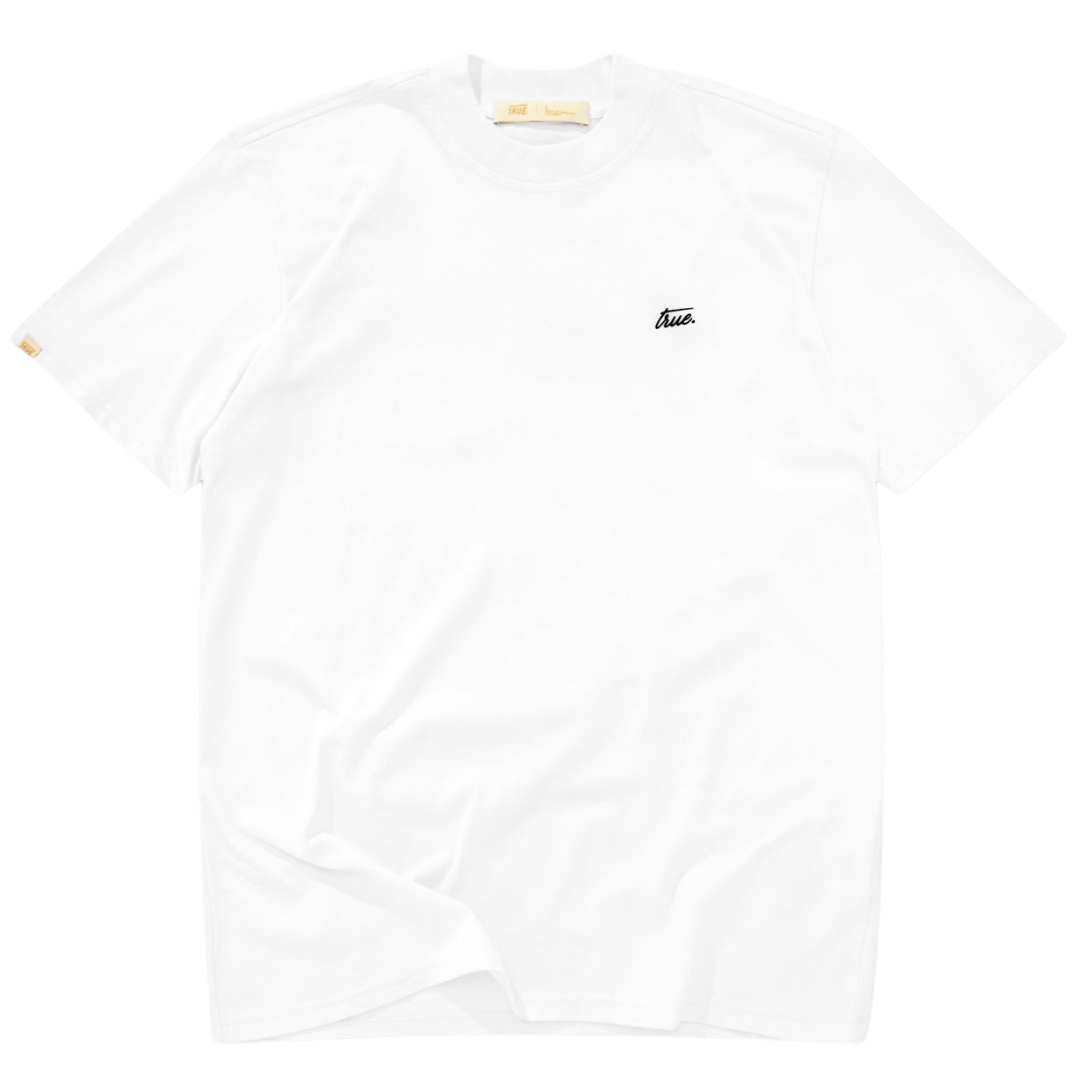 TRUE CURSIVE LOGO TEE - WHITE