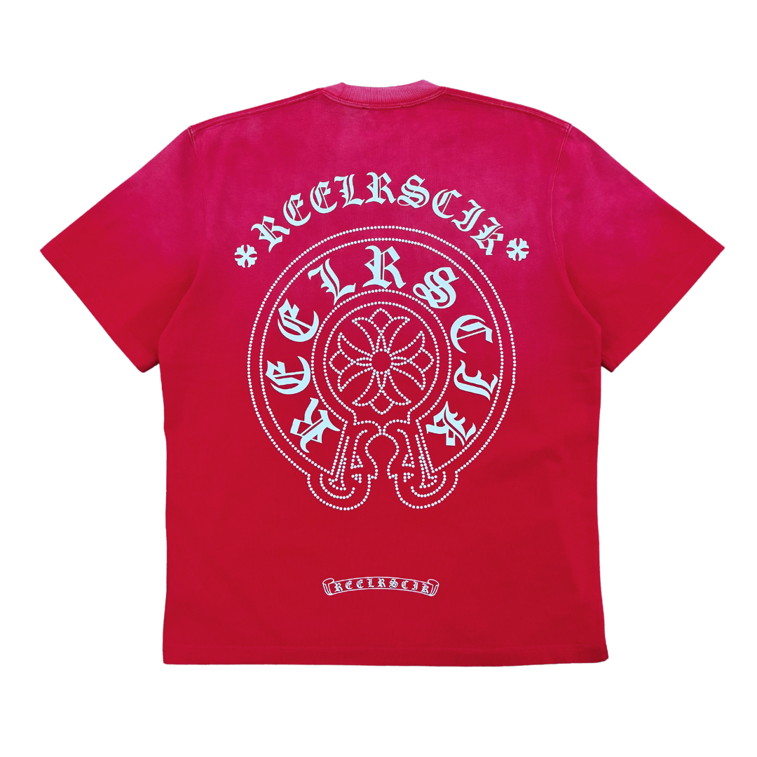 REELISTIK EMBLEM TEE - WASHED RED